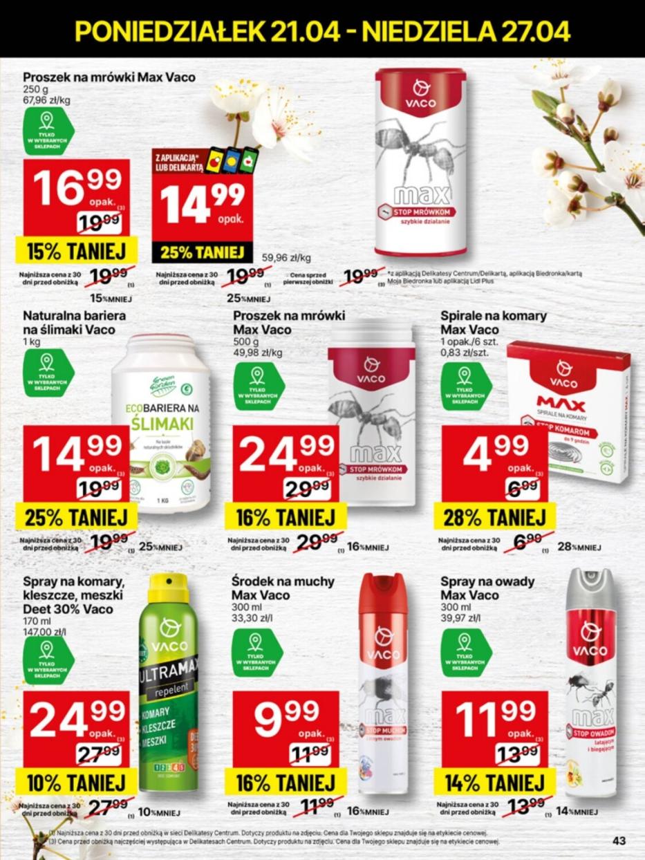 Gazetka promocyjna Delikatesy Centrum str. 43