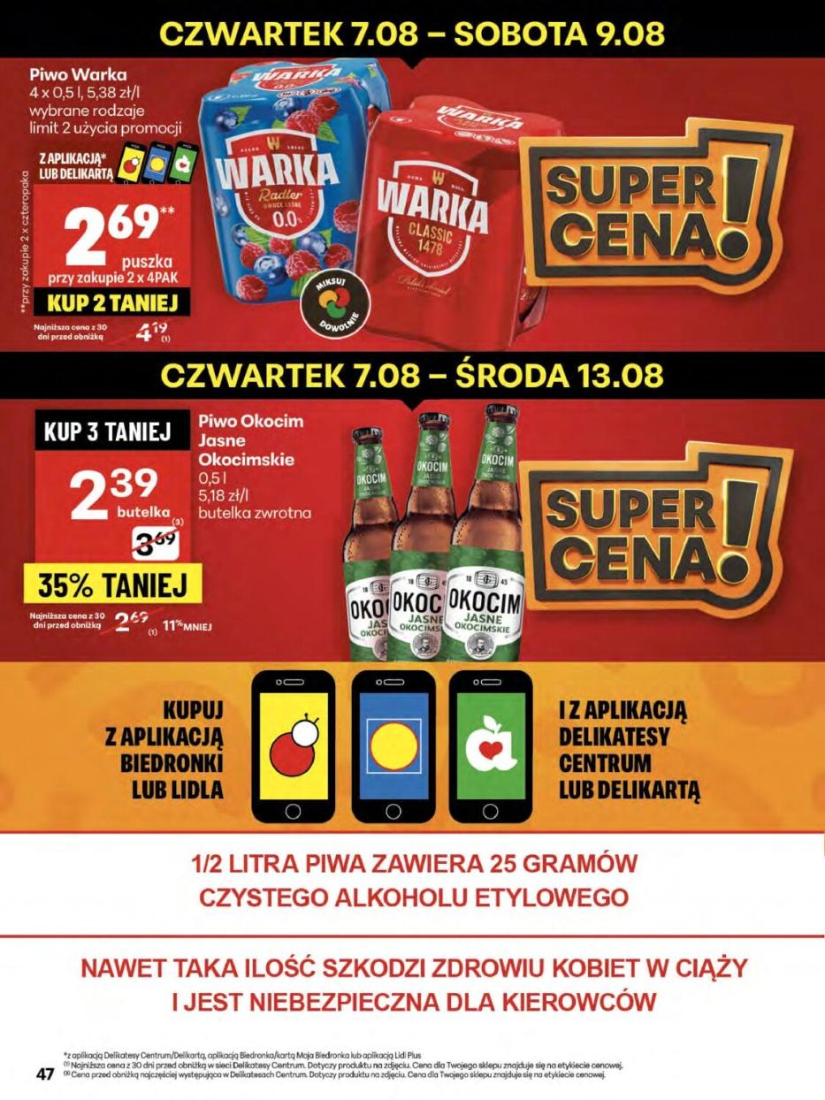 Gazetka promocyjna Delikatesy Centrum str. 47