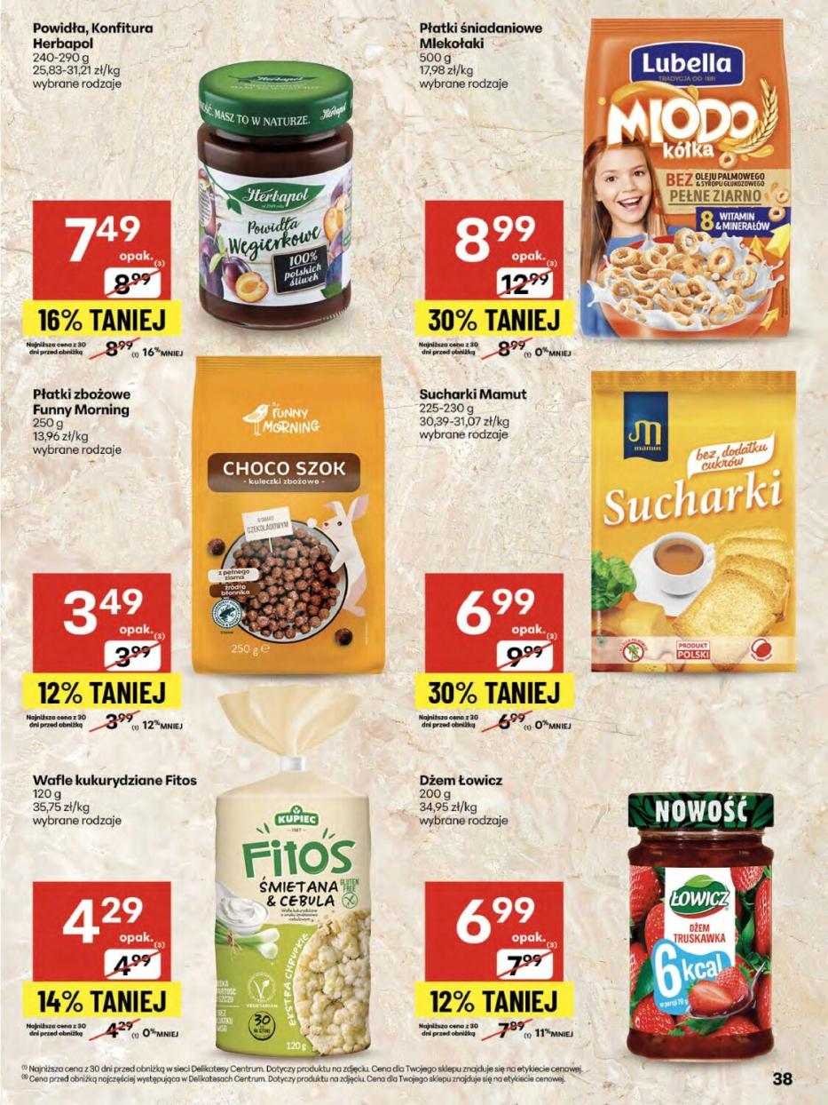 Gazetka promocyjna Delikatesy Centrum str. 38