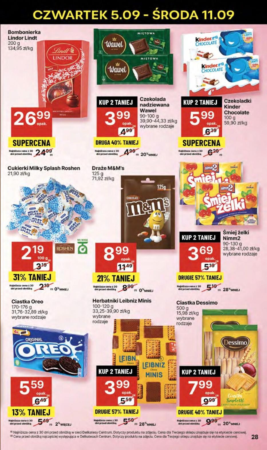 Gazetka promocyjna Delikatesy Centrum str. 28