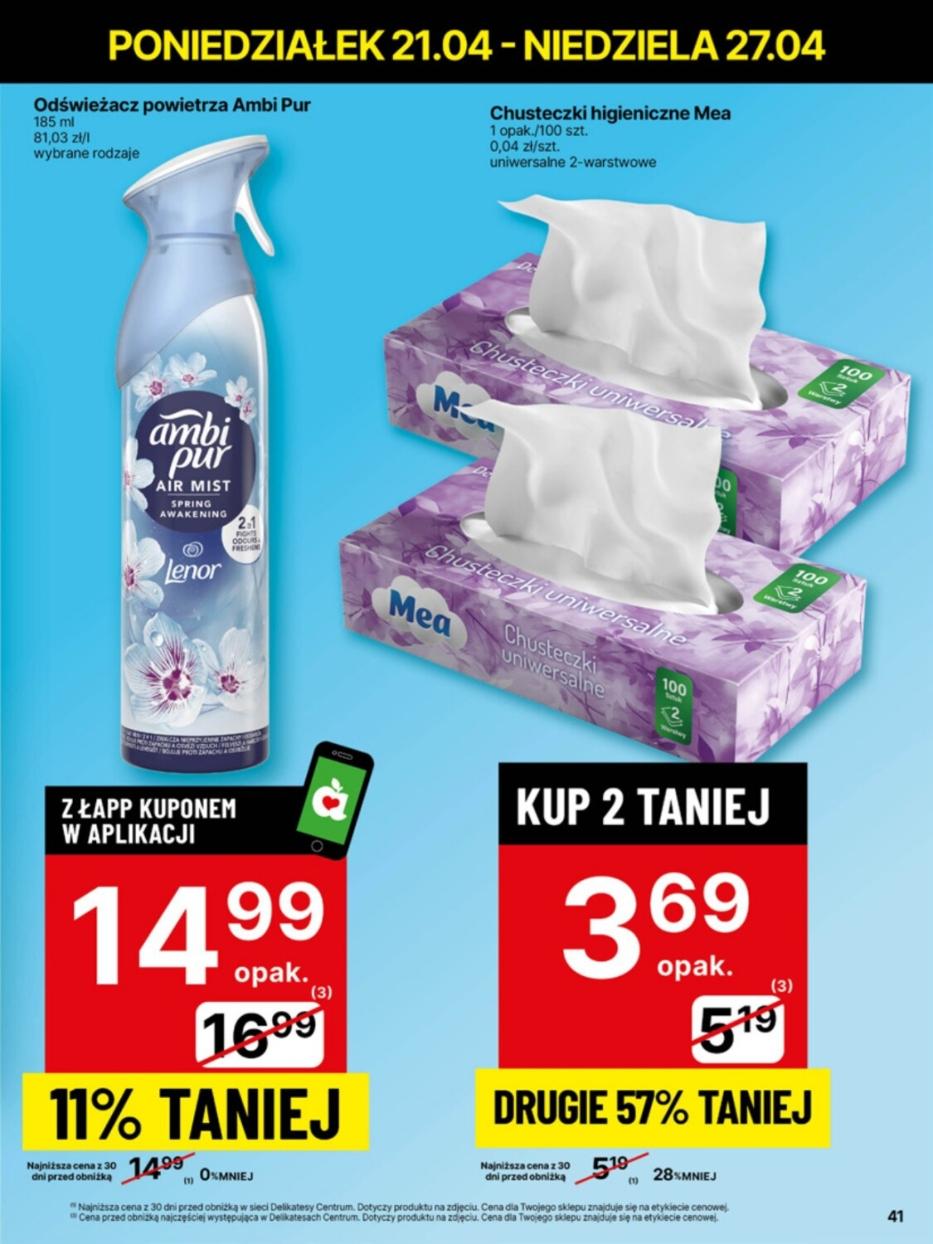 Gazetka promocyjna Delikatesy Centrum str. 41
