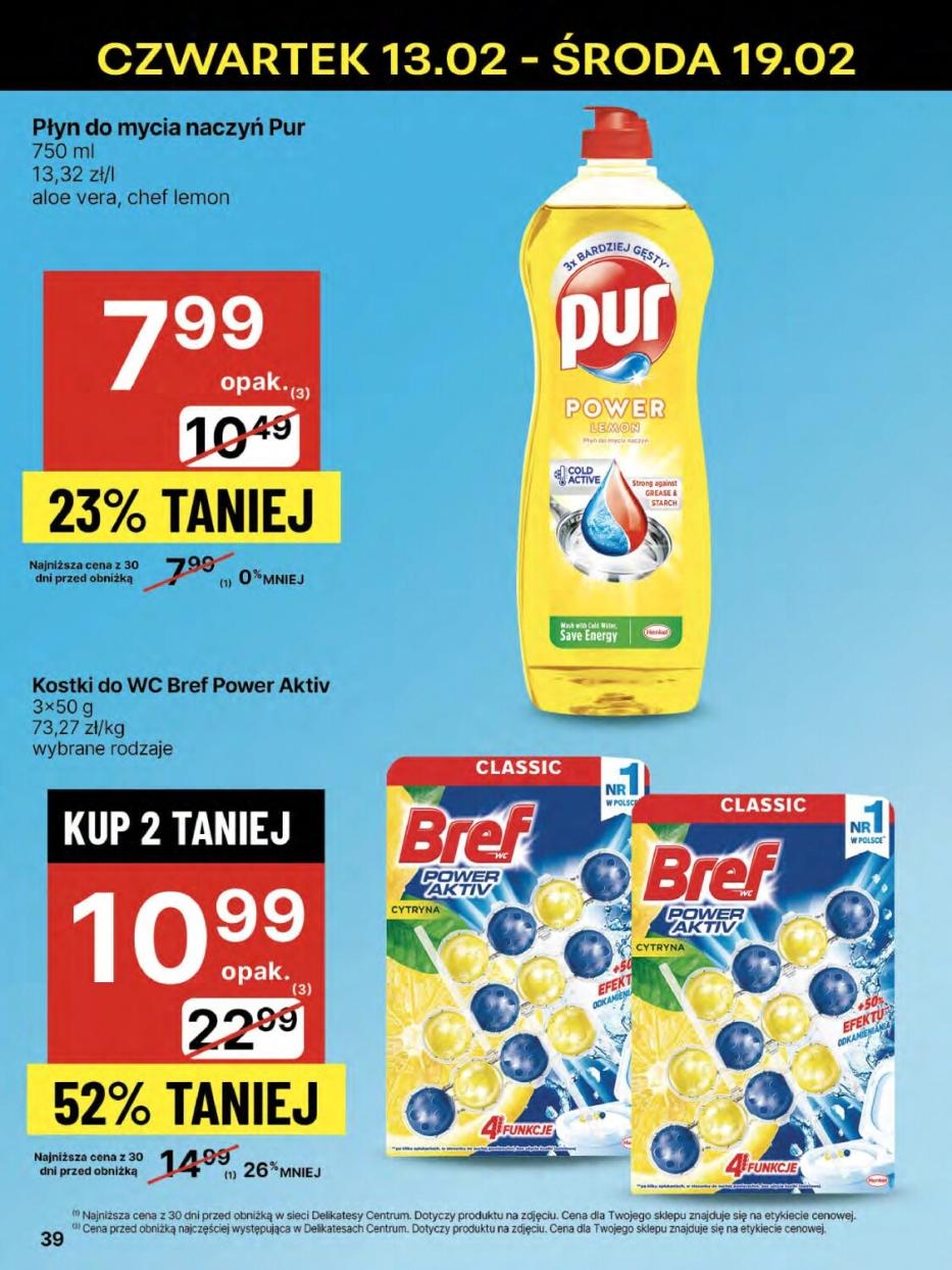 Gazetka promocyjna Delikatesy Centrum str. 39