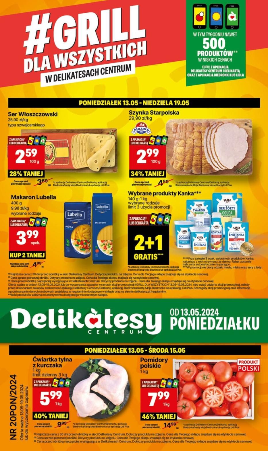Gazetka promocyjna Delikatesy Centrum str. 1