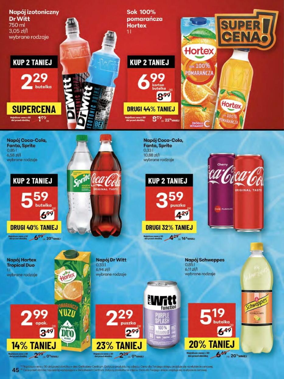 Gazetka promocyjna Delikatesy Centrum str. 45