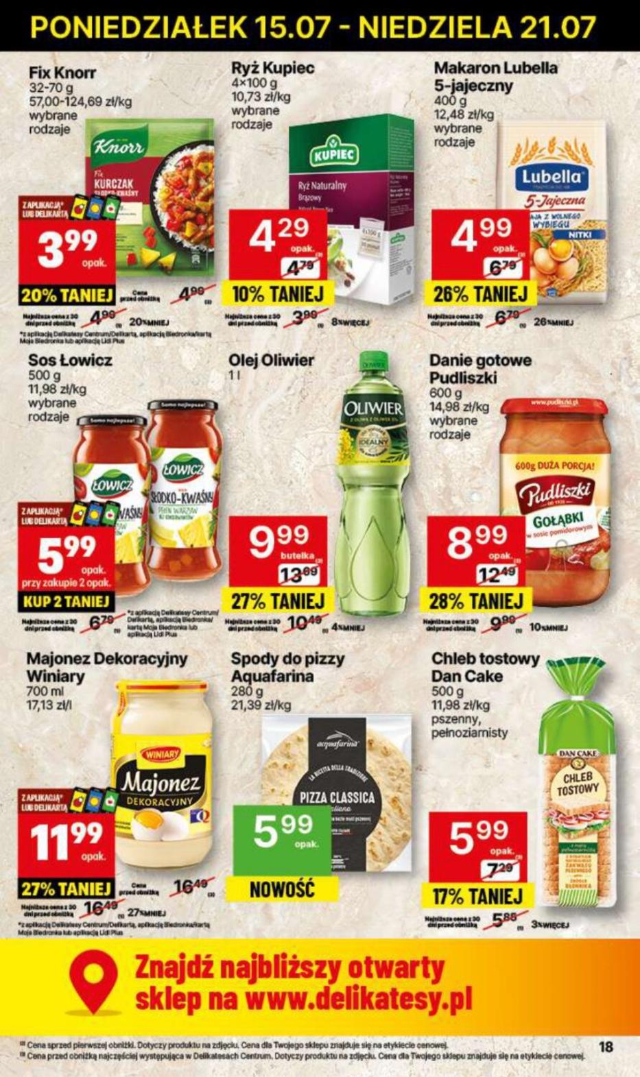 Gazetka promocyjna Delikatesy Centrum str. 18