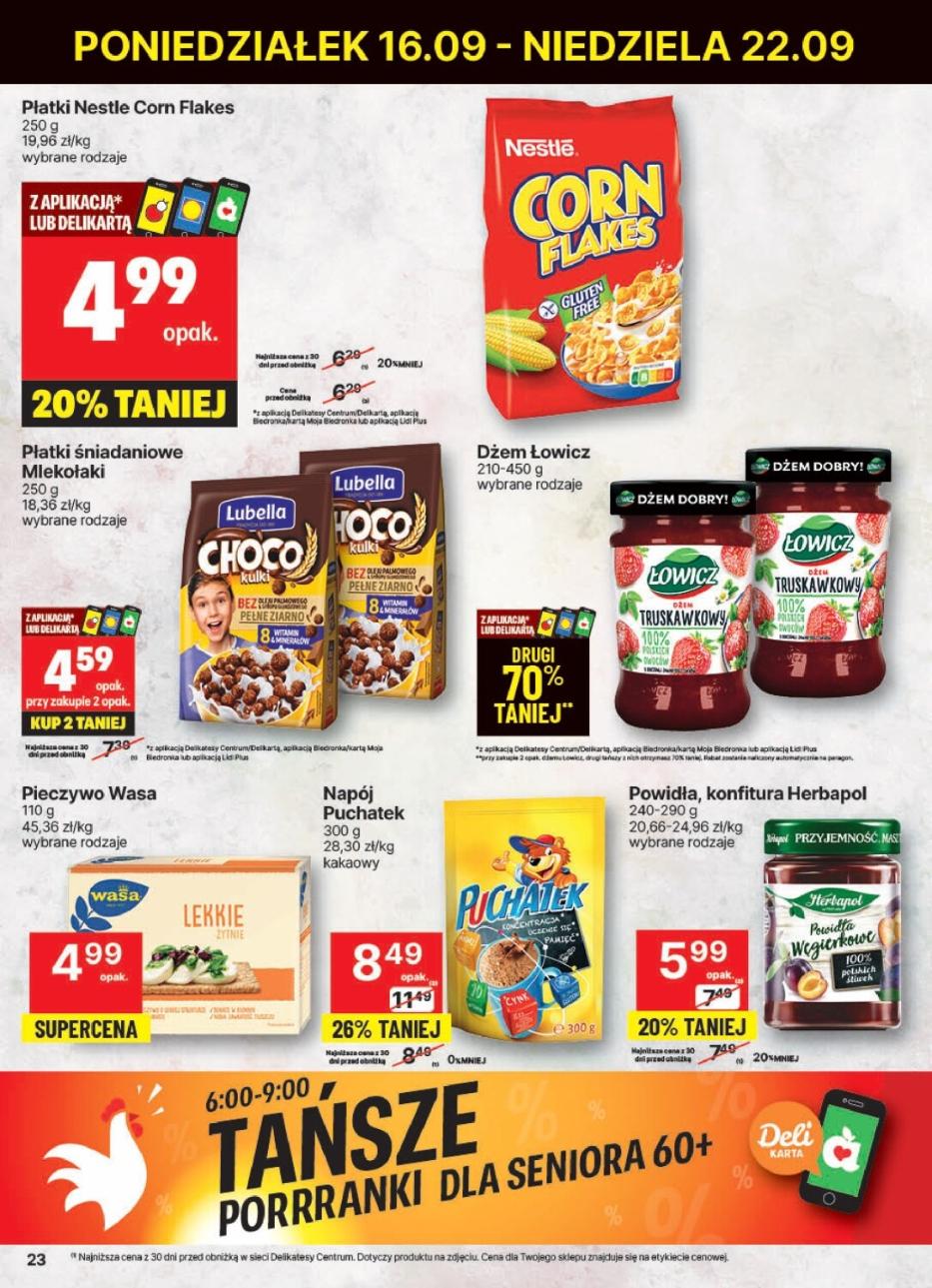 Gazetka promocyjna Delikatesy Centrum str. 23
