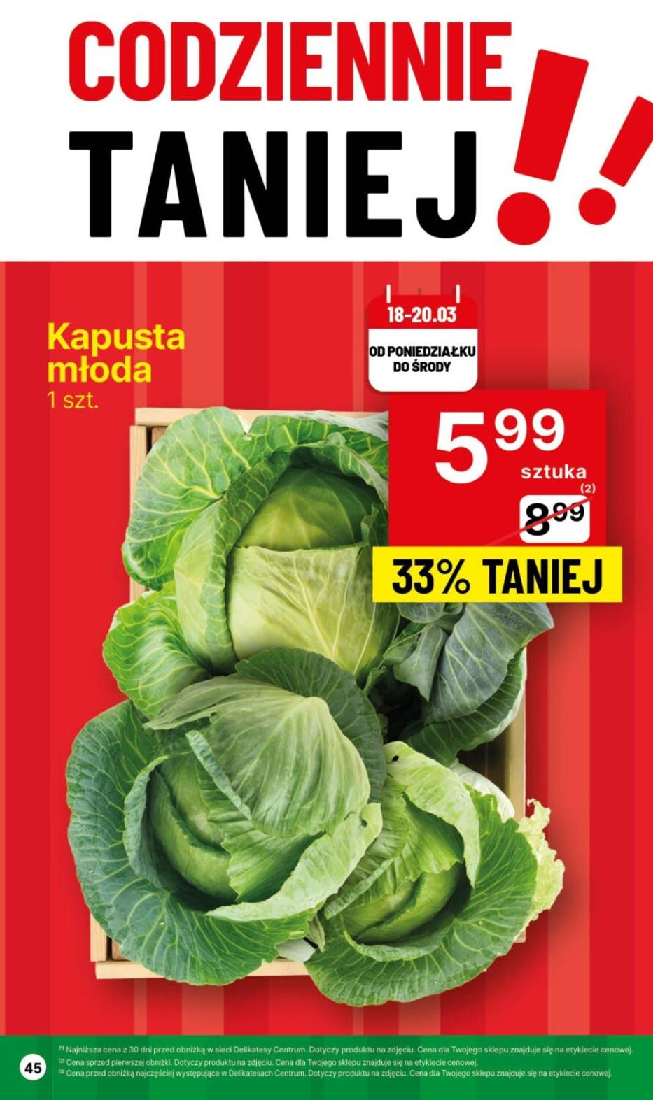 Gazetka promocyjna Delikatesy Centrum str. 45