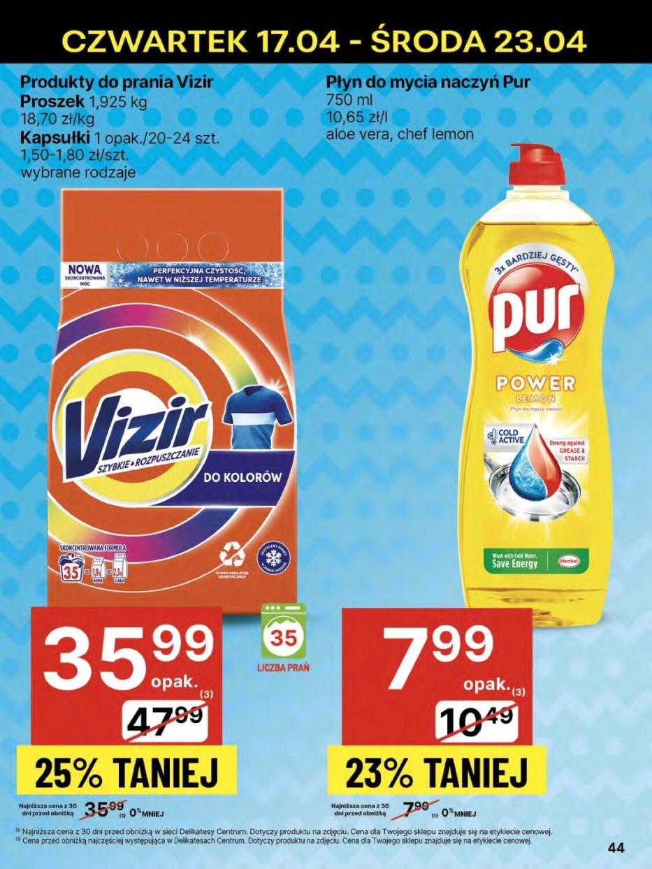 Gazetka promocyjna Delikatesy Centrum str. 44