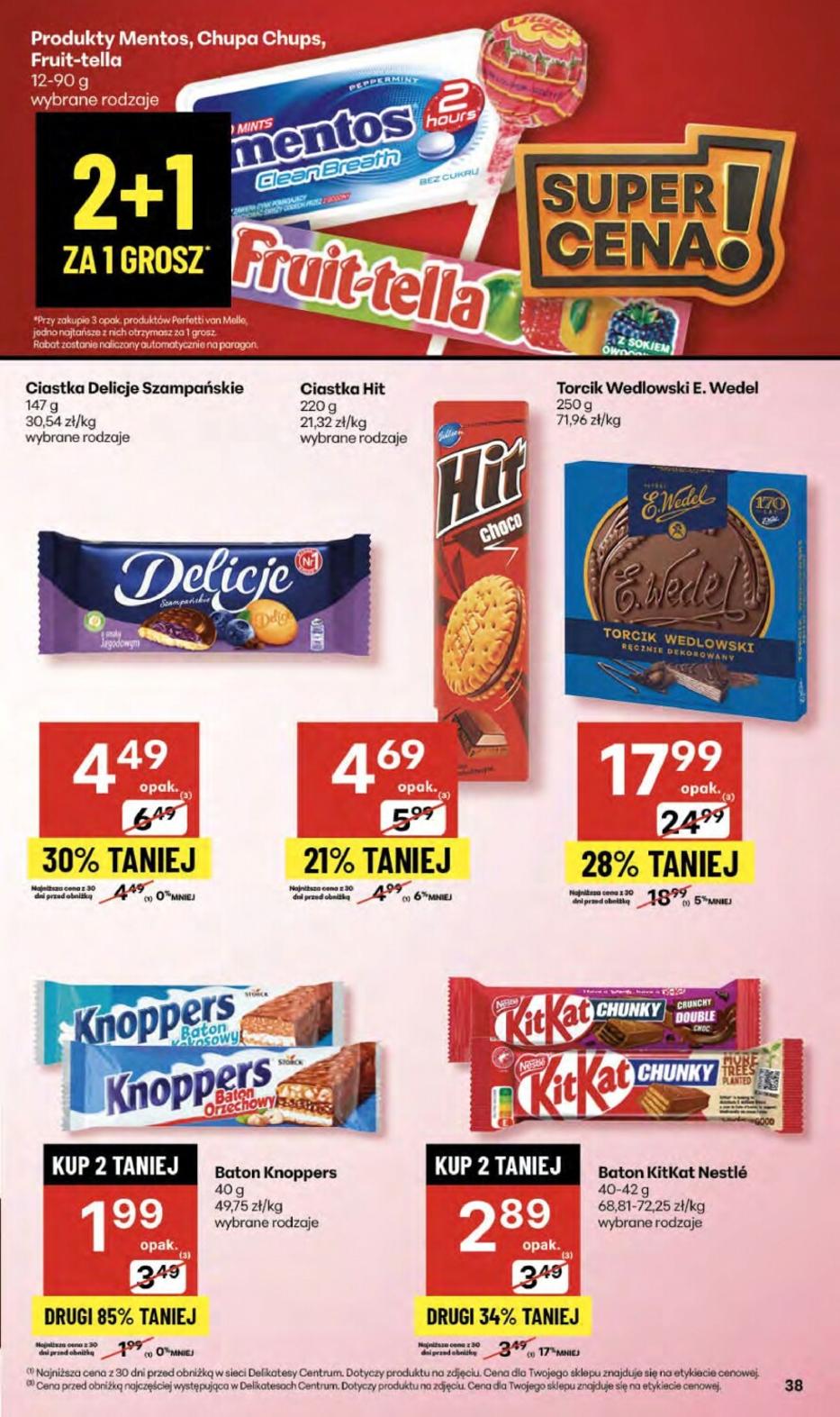 Gazetka promocyjna Delikatesy Centrum str. 38
