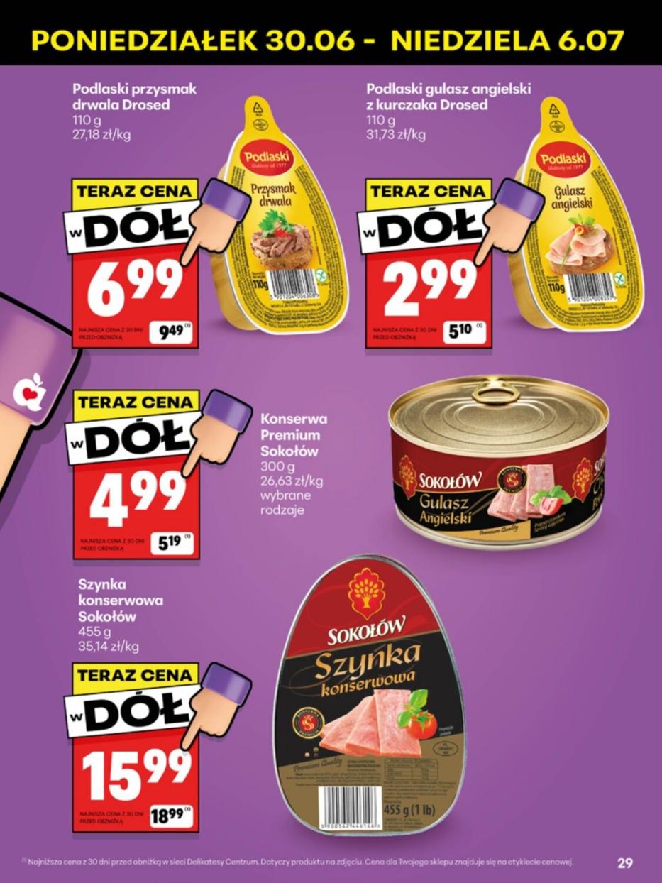 Gazetka promocyjna Delikatesy Centrum str. 29