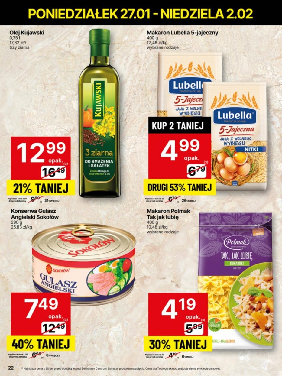 Gazetka promocyjna Delikatesy Centrum str. 22