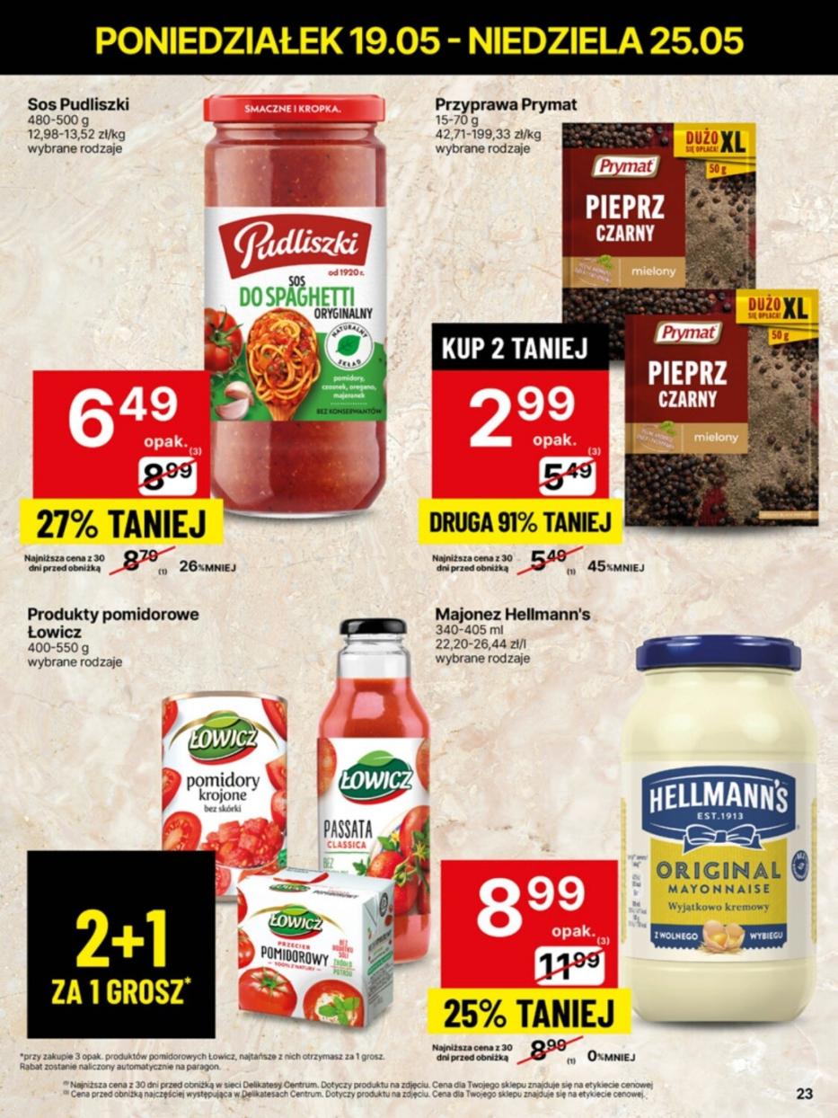 Gazetka promocyjna Delikatesy Centrum str. 23
