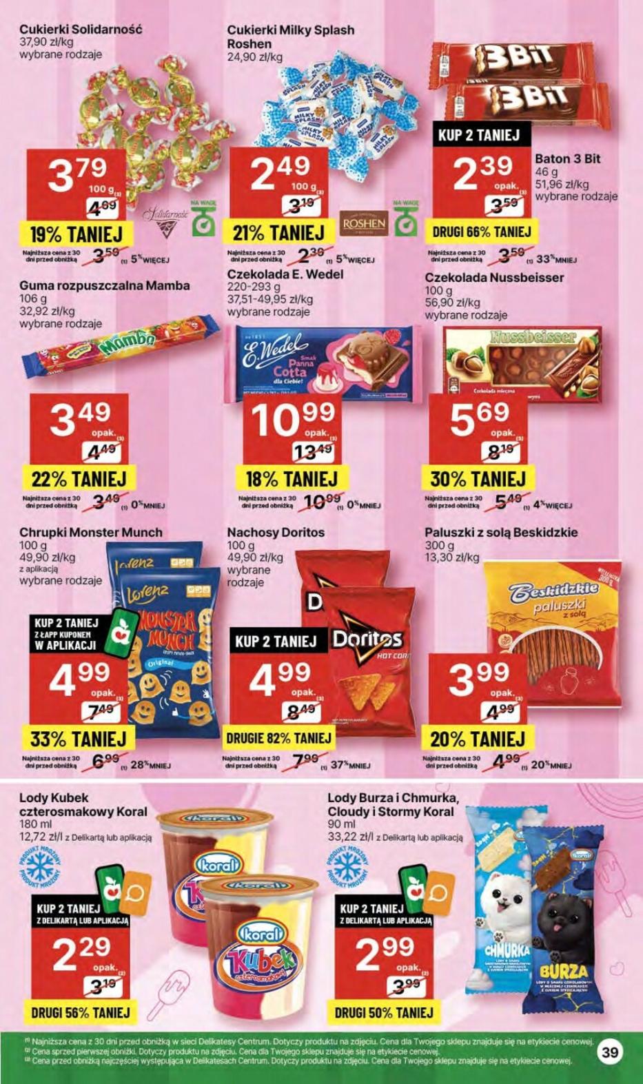 Gazetka promocyjna Delikatesy Centrum str. 39