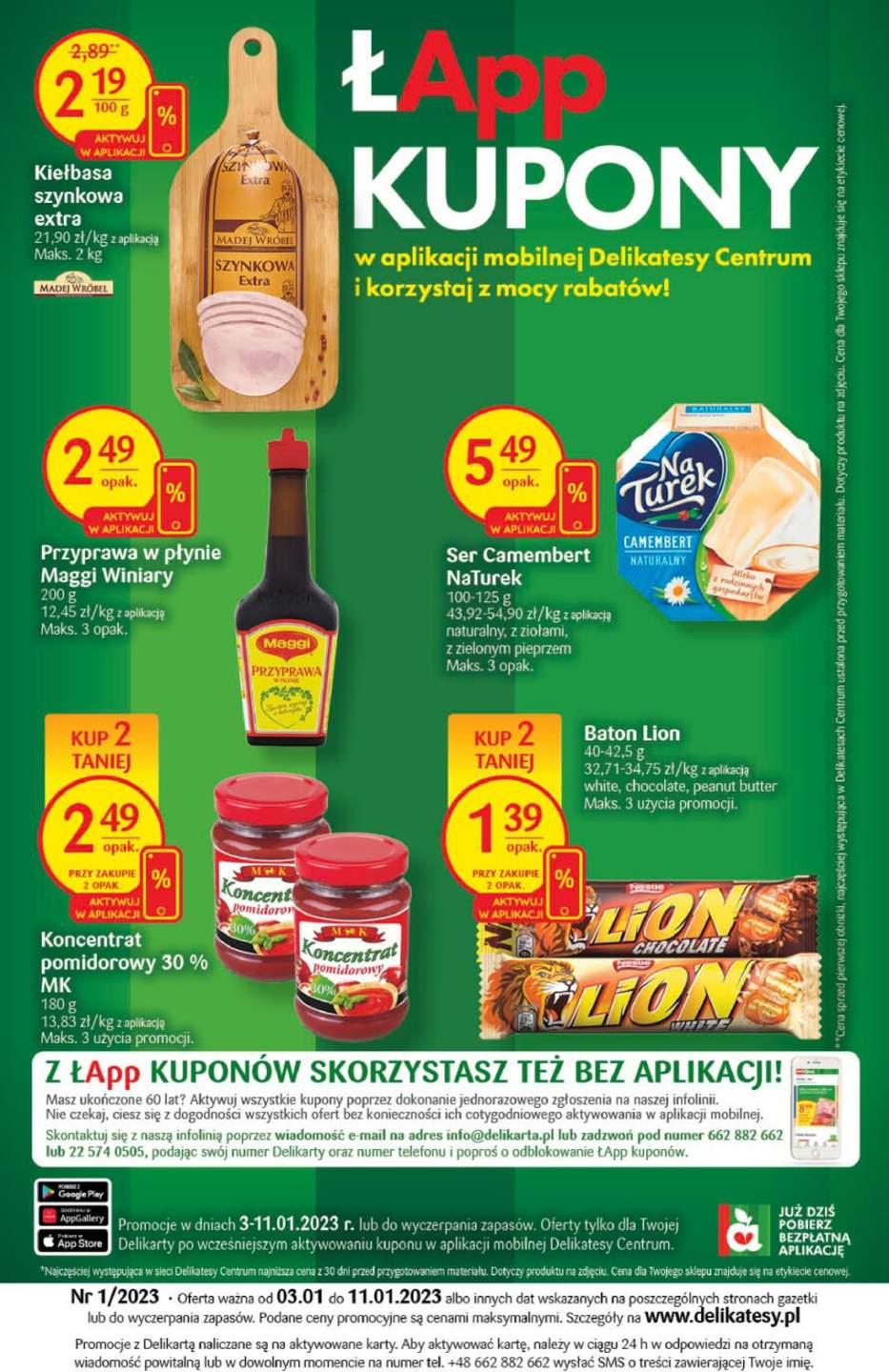 Gazetka promocyjna Delikatesy Centrum str. 32