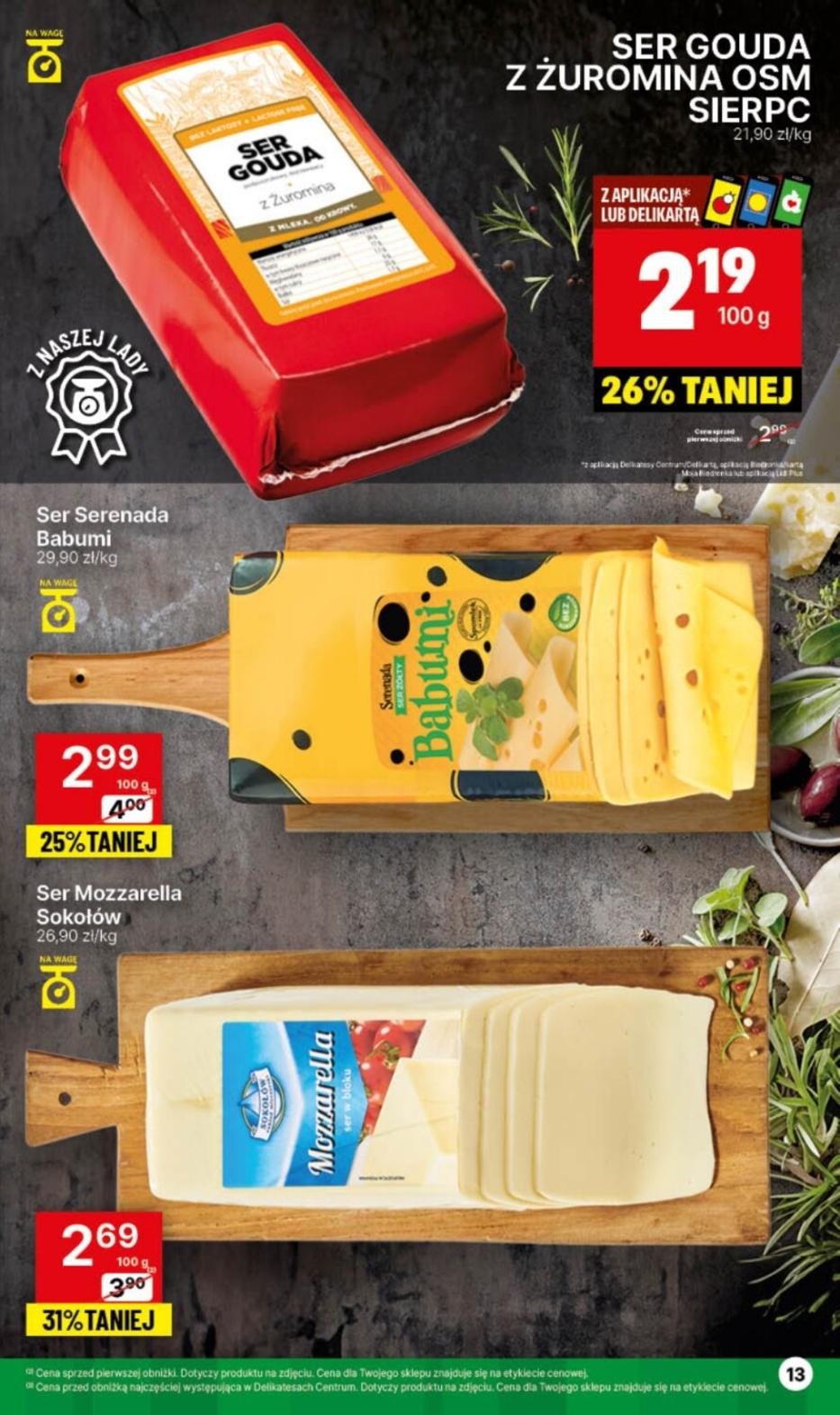 Gazetka promocyjna Delikatesy Centrum str. 13