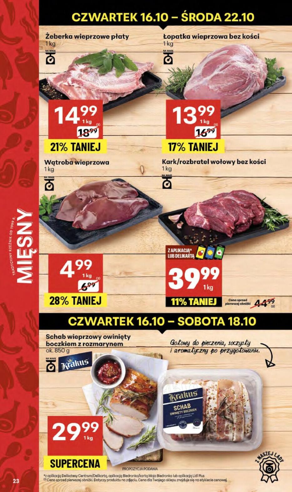 Gazetka promocyjna Delikatesy Centrum str. 23