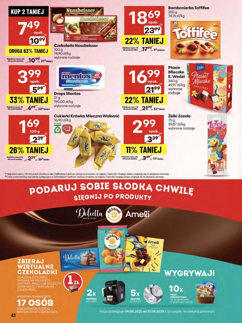 Gazetka promocyjna Delikatesy Centrum str. 41
