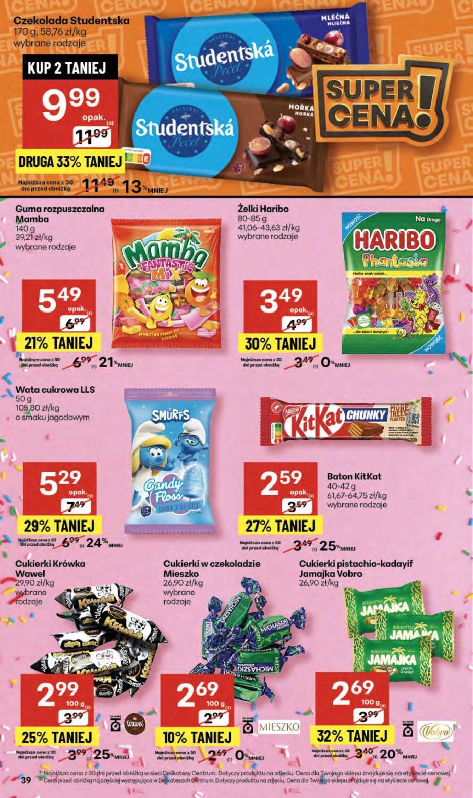 Gazetka promocyjna Delikatesy Centrum str. 39