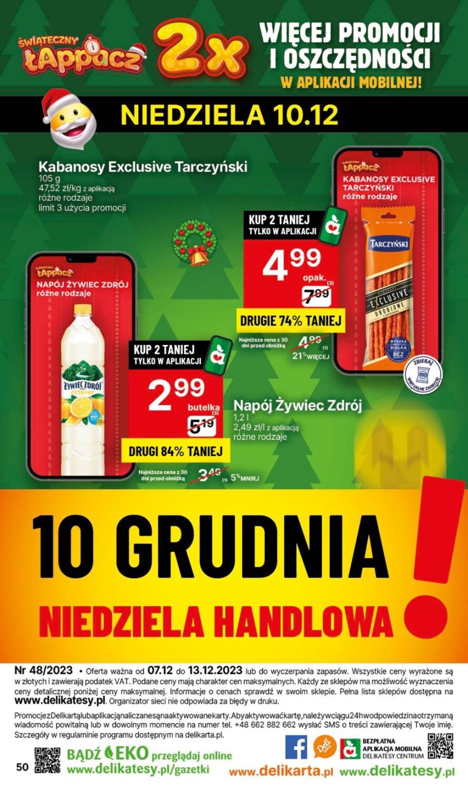 Gazetka promocyjna Delikatesy Centrum str. 50