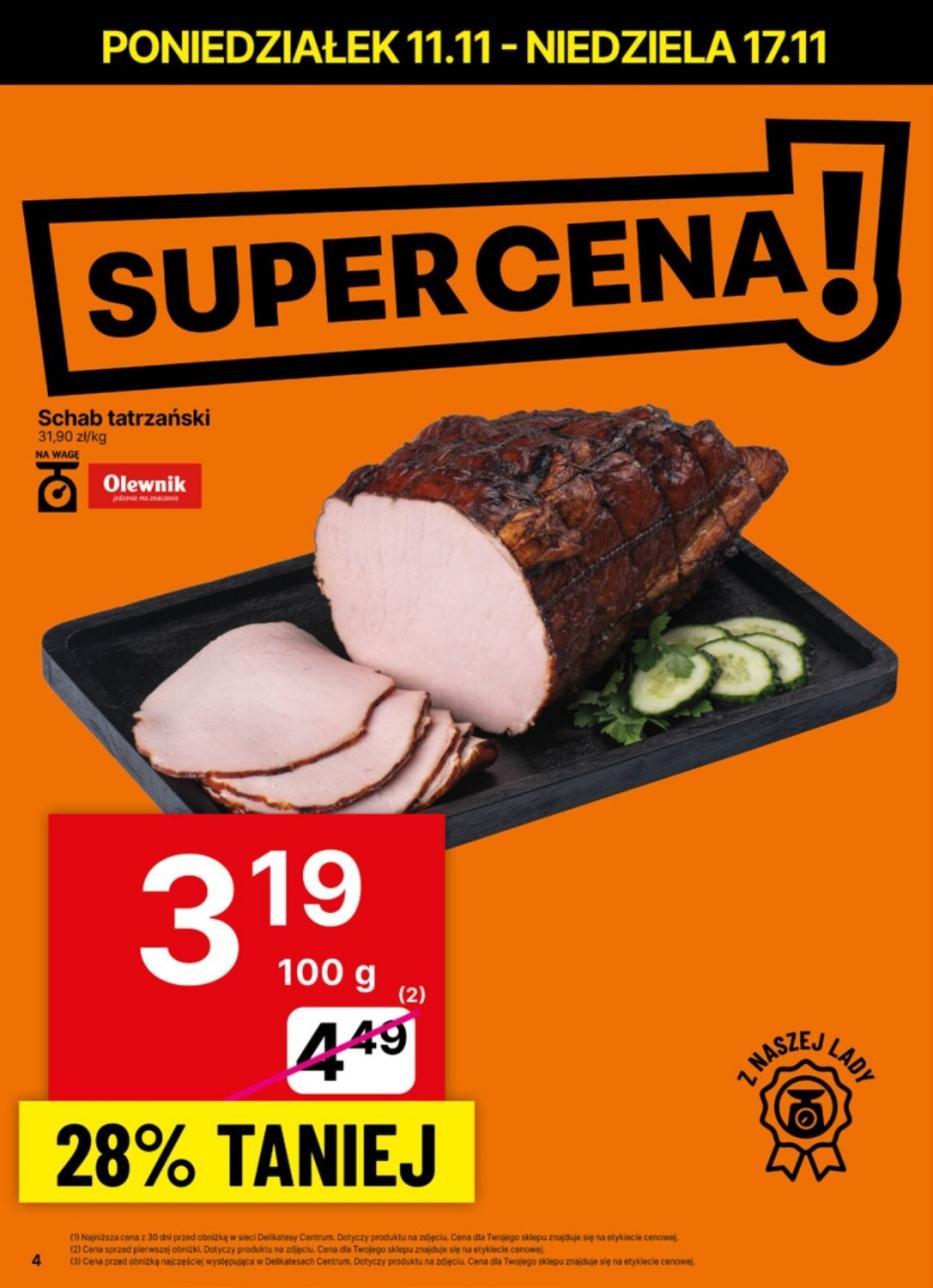 Gazetka promocyjna Delikatesy Centrum str. 4