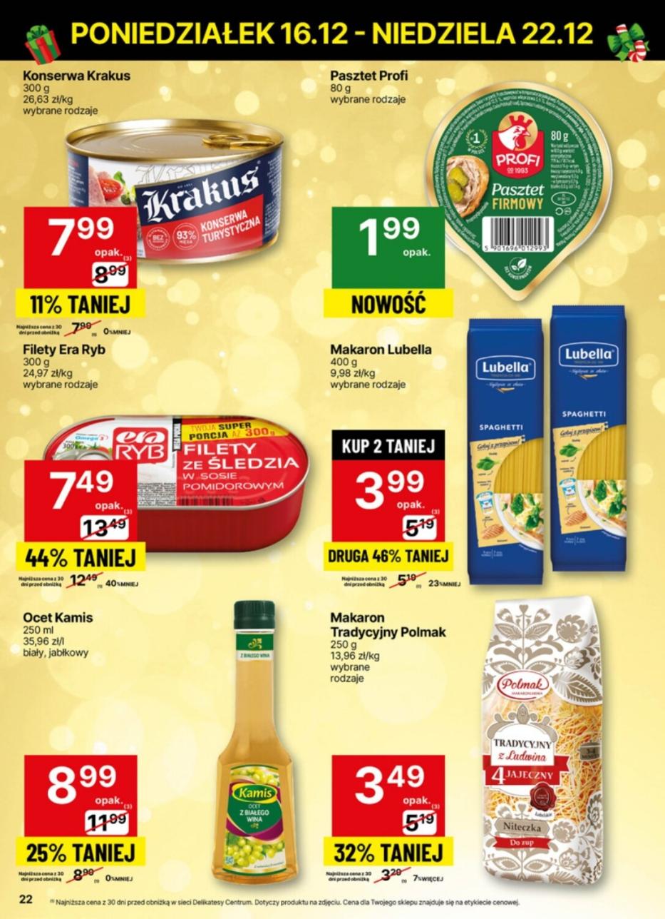 Gazetka promocyjna Delikatesy Centrum str. 22