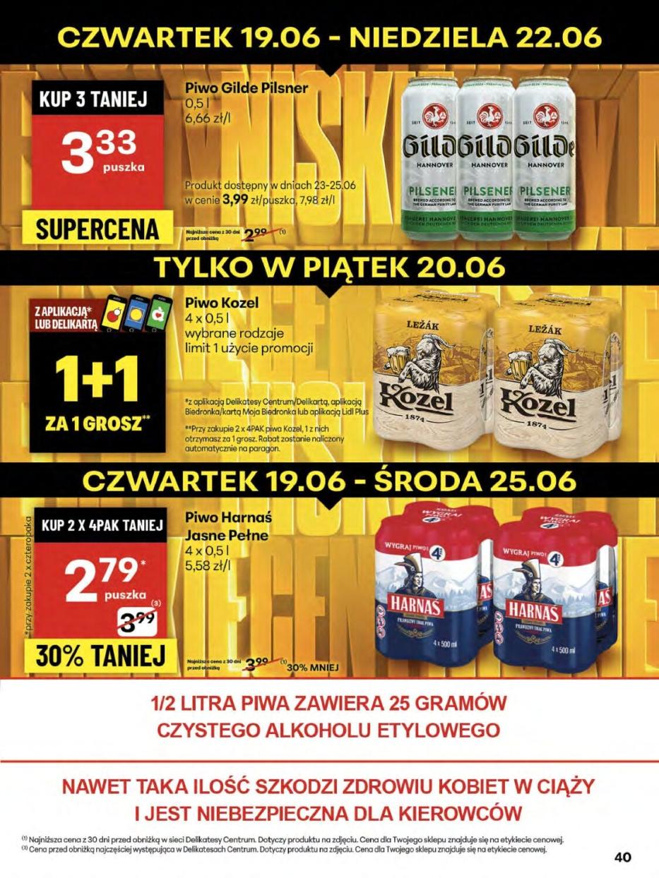 Gazetka promocyjna Delikatesy Centrum str. 40