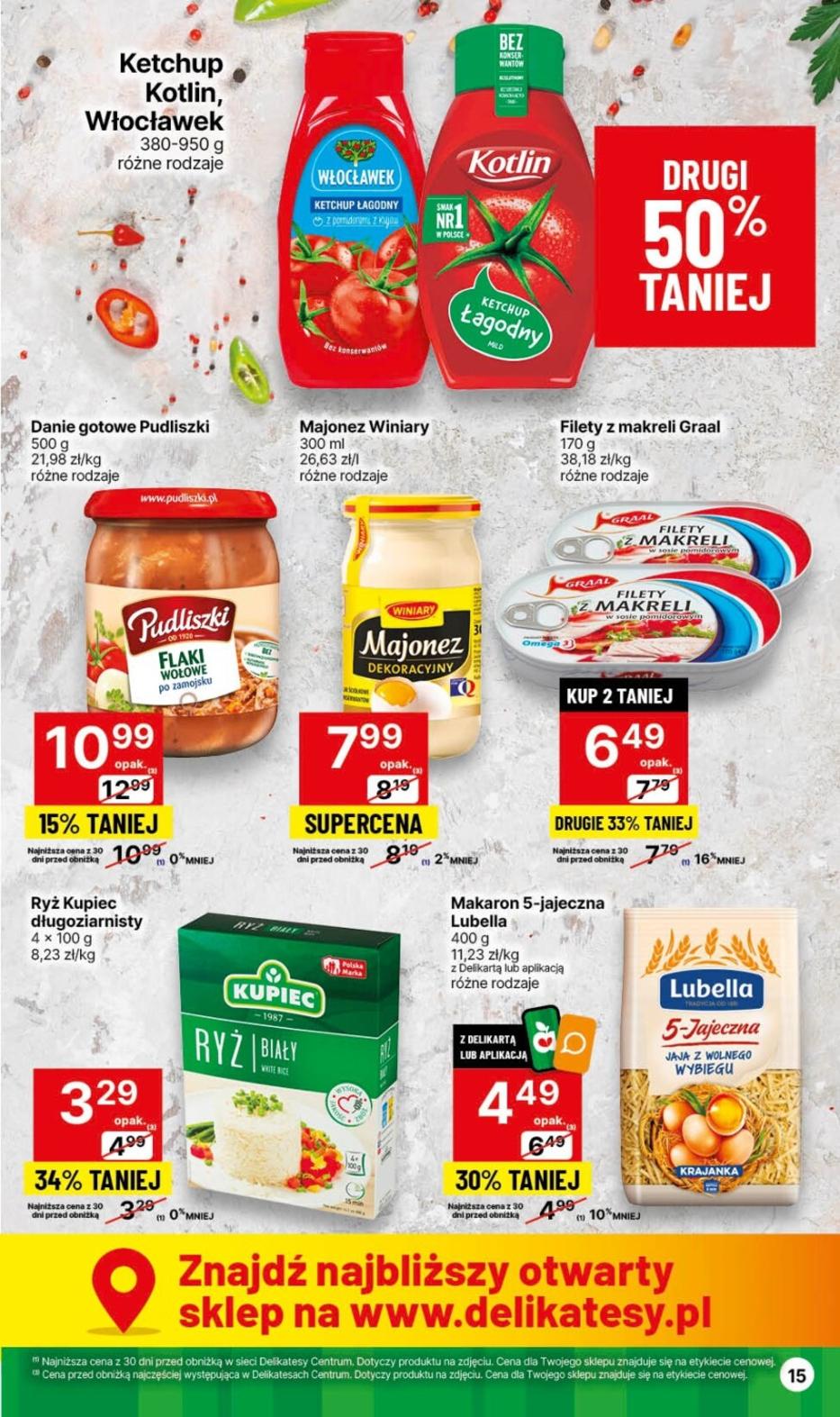 Gazetka promocyjna Delikatesy Centrum str. 15