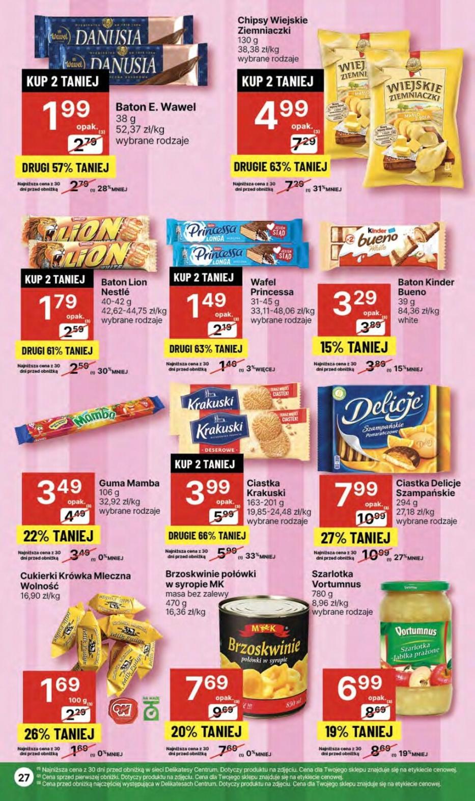 Gazetka promocyjna Delikatesy Centrum str. 27