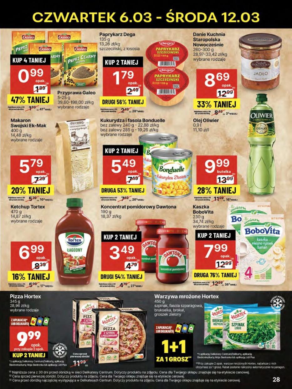 Gazetka promocyjna Delikatesy Centrum str. 28