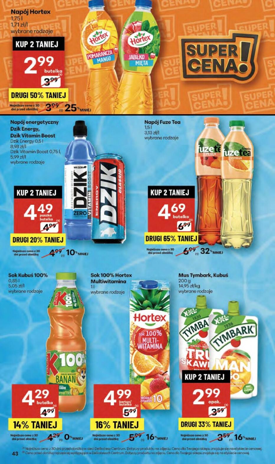 Gazetka promocyjna Delikatesy Centrum str. 43