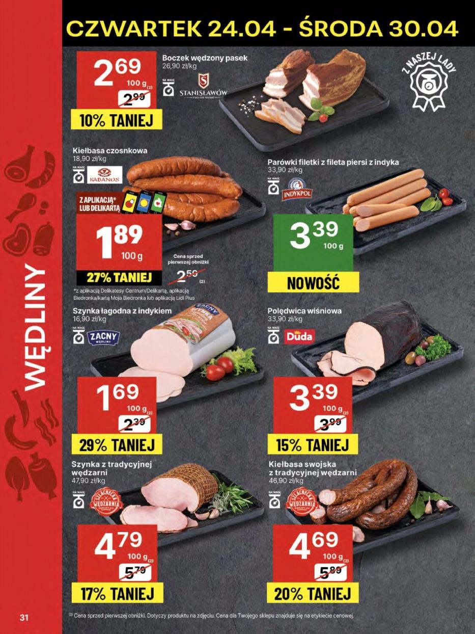 Gazetka promocyjna Delikatesy Centrum str. 31