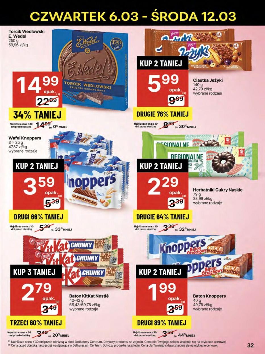 Gazetka promocyjna Delikatesy Centrum str. 32