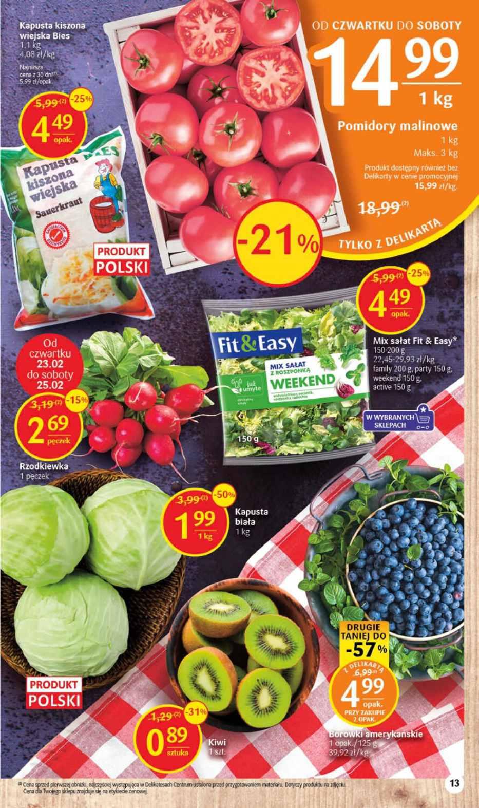 Gazetka promocyjna Delikatesy Centrum str. 13
