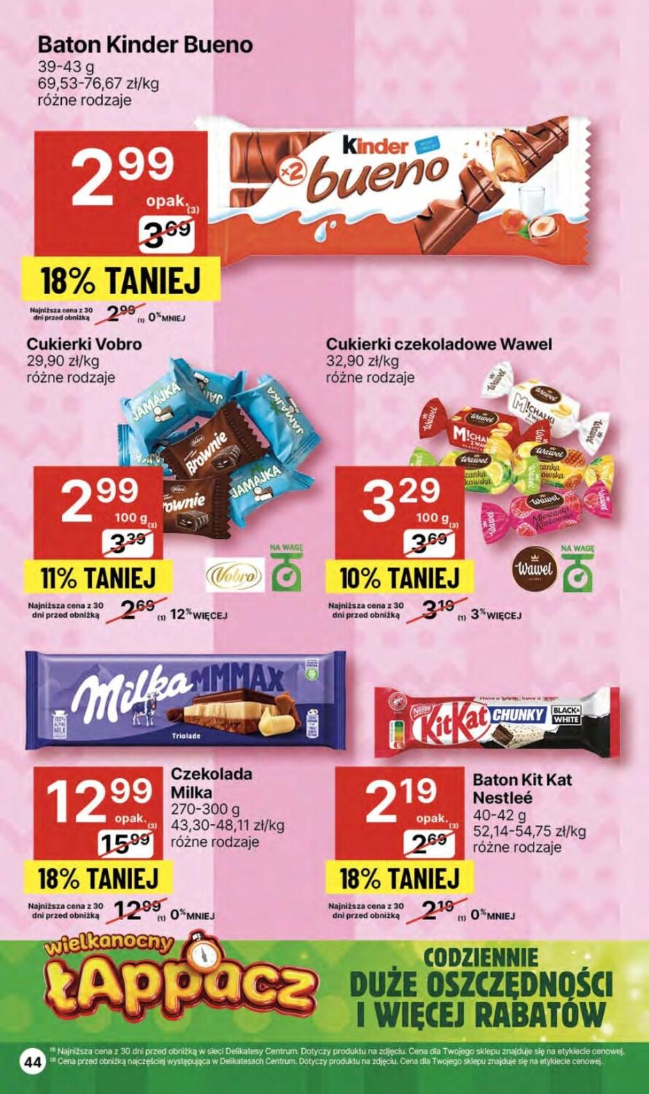 Gazetka promocyjna Delikatesy Centrum str. 44