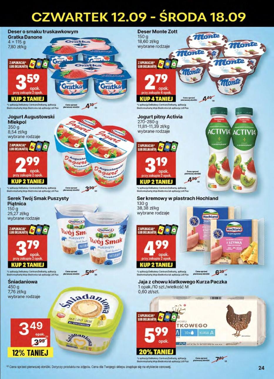 Gazetka promocyjna Delikatesy Centrum str. 24