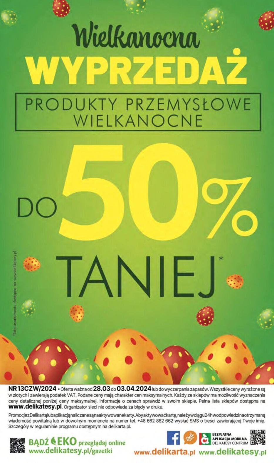 Gazetka promocyjna Delikatesy Centrum str. 62