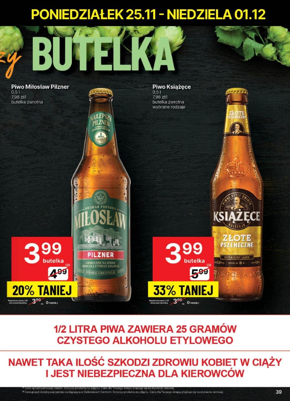 Gazetka promocyjna Delikatesy Centrum str. 39