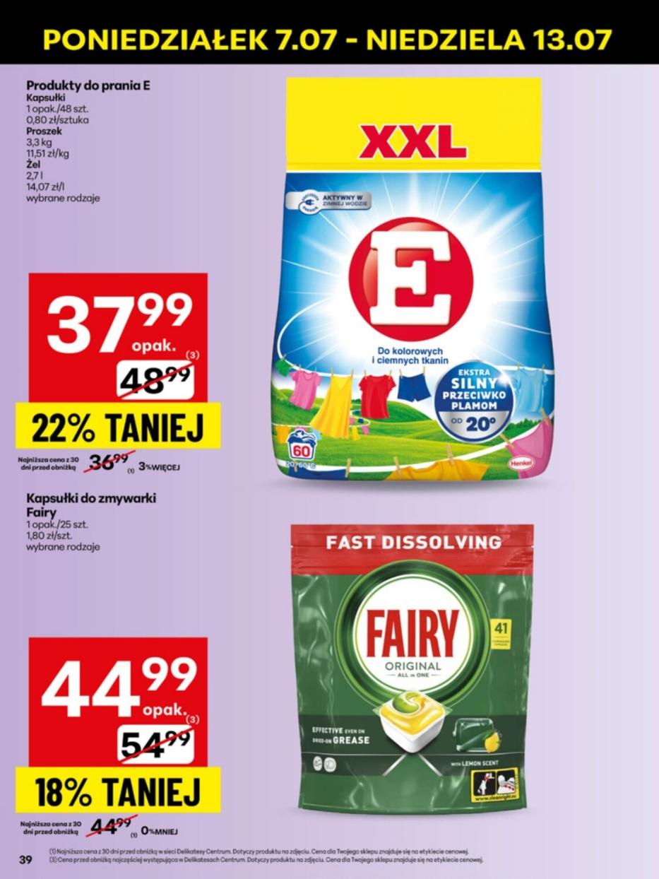 Gazetka promocyjna Delikatesy Centrum str. 39