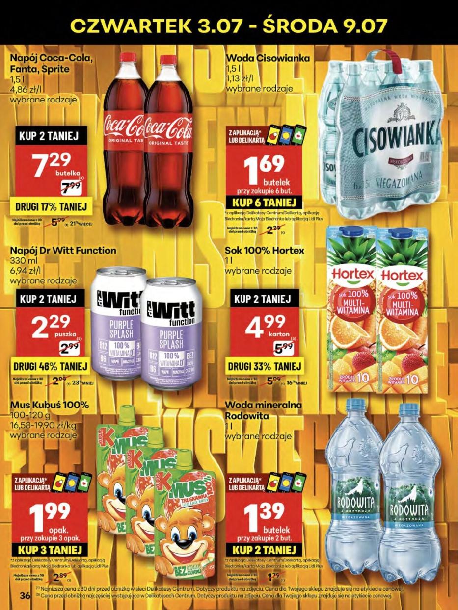 Gazetka promocyjna Delikatesy Centrum str. 36