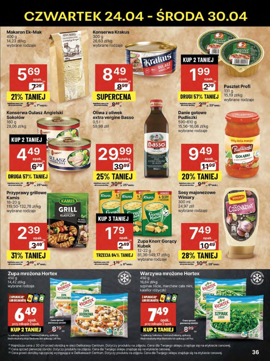 Gazetka promocyjna Delikatesy Centrum str. 36