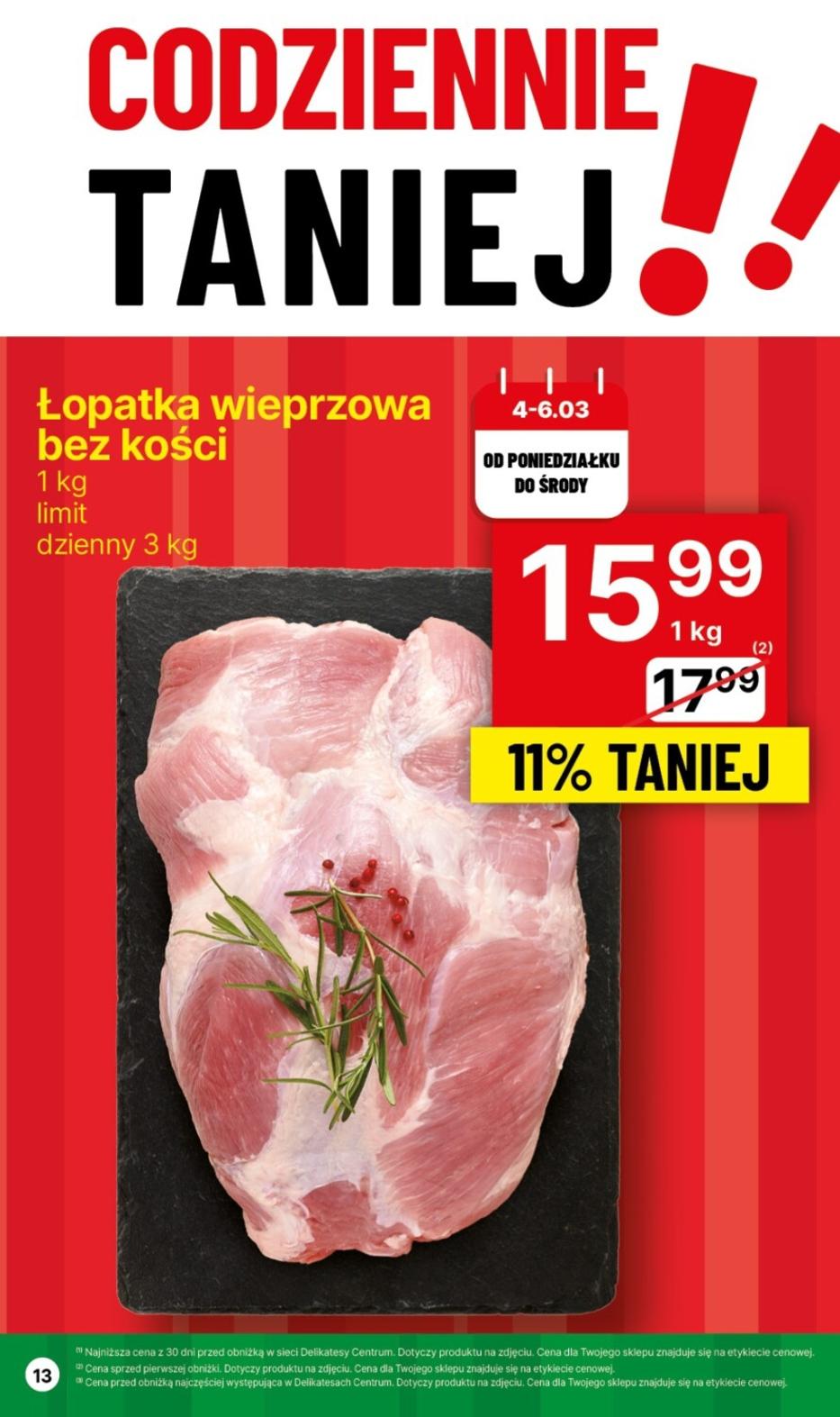 Gazetka promocyjna Delikatesy Centrum str. 13