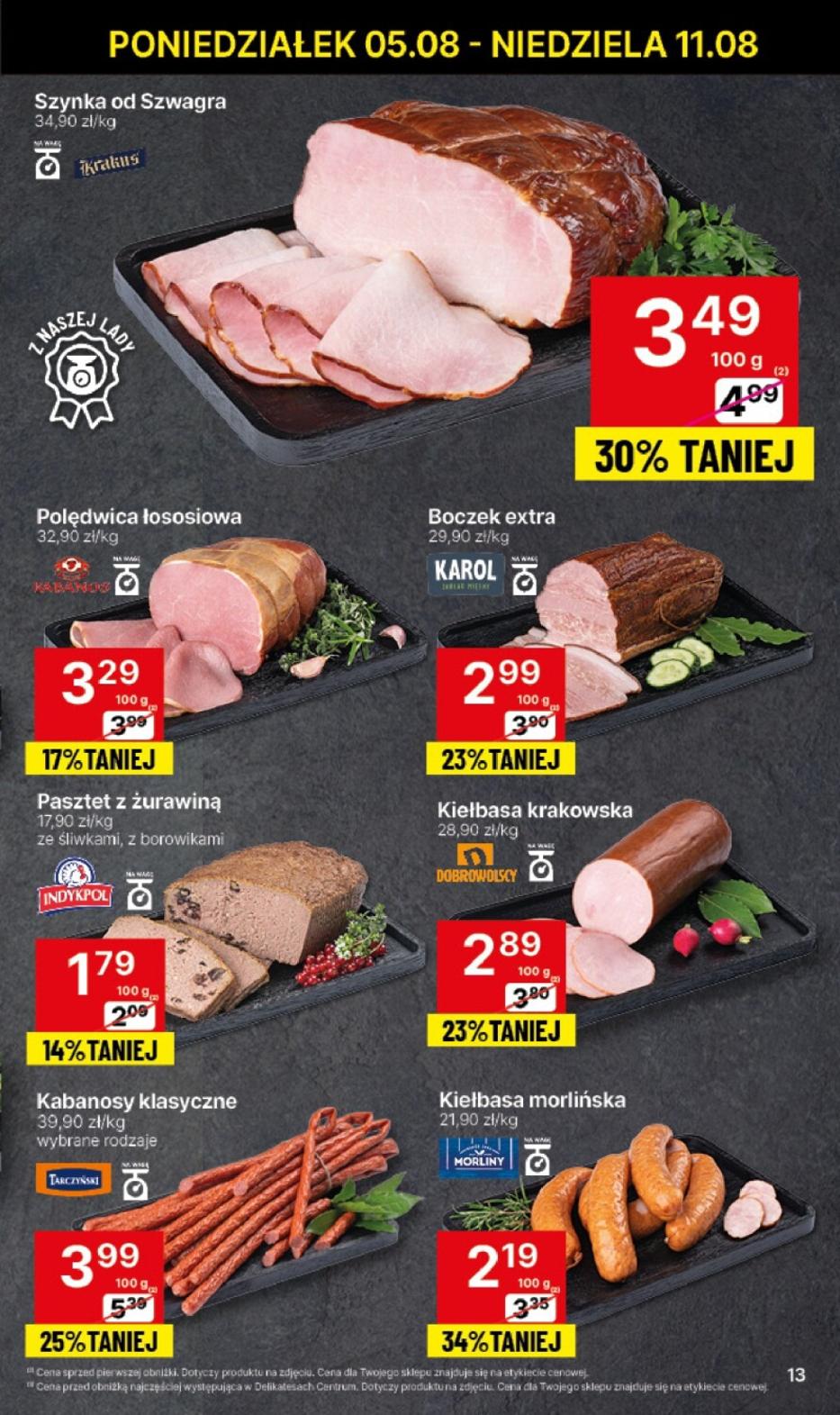 Gazetka promocyjna Delikatesy Centrum str. 13