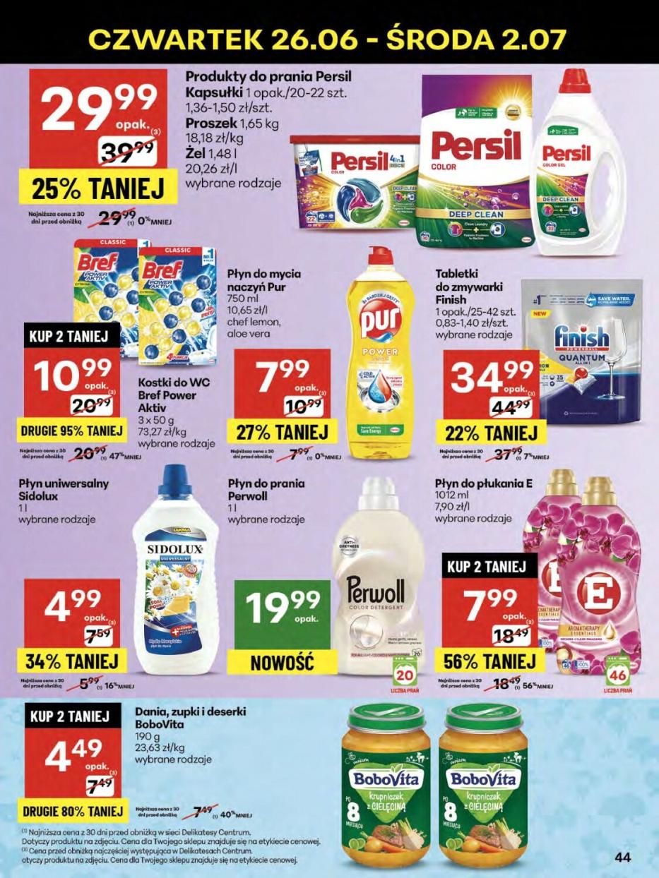 Gazetka promocyjna Delikatesy Centrum str. 44