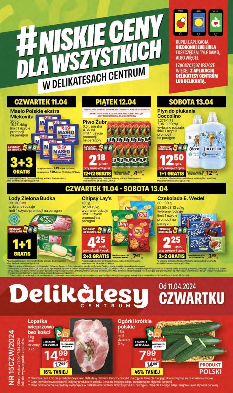 Gazetka promocyjna Delikatesy Centrum str. 1
