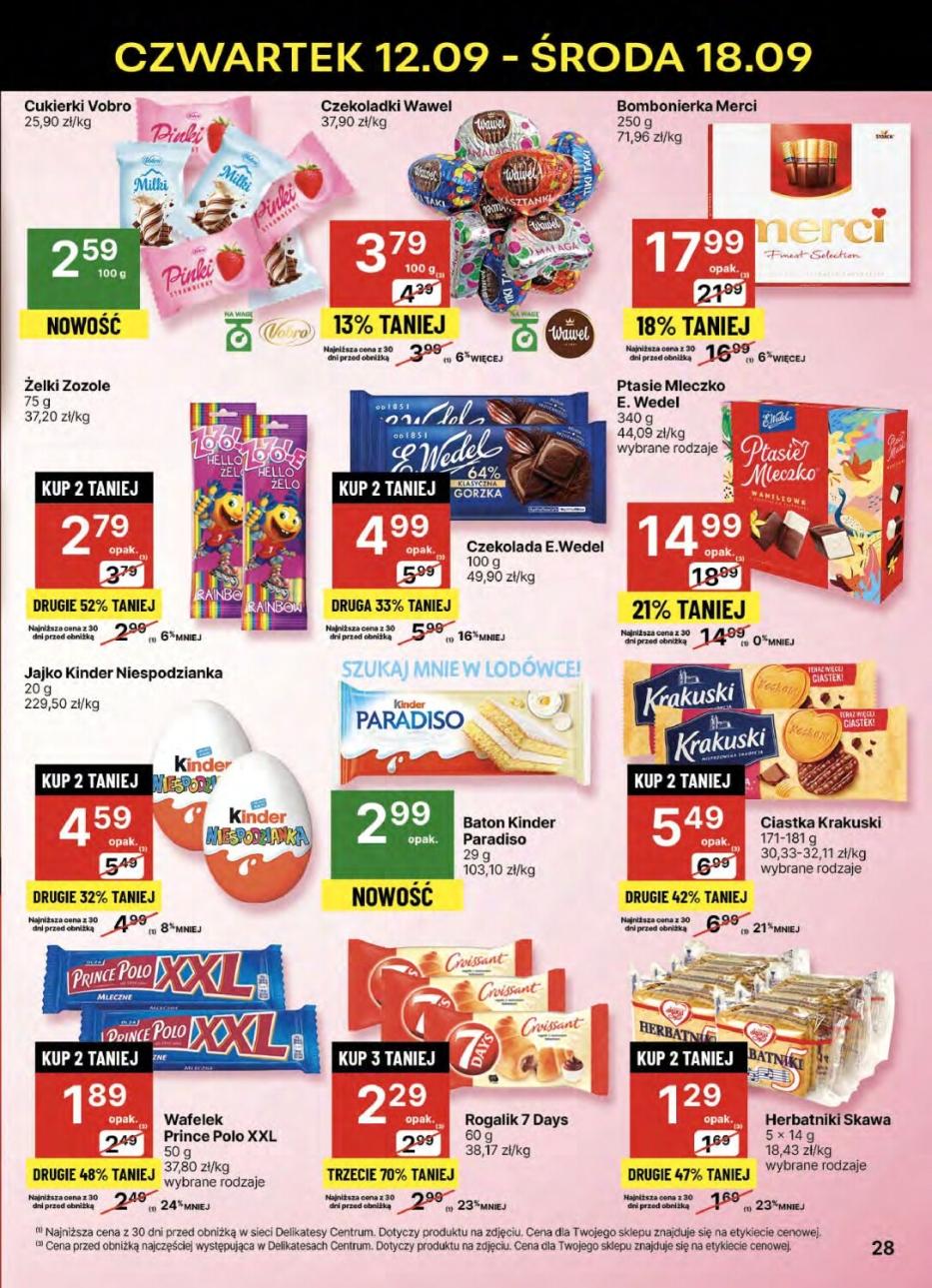 Gazetka promocyjna Delikatesy Centrum str. 28
