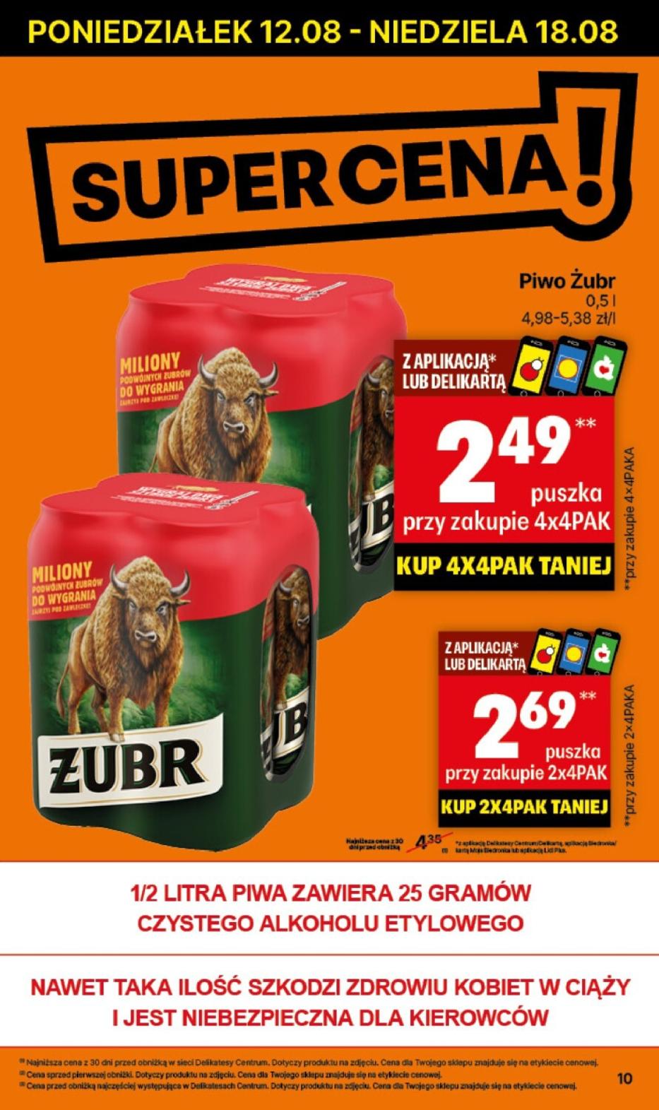 Gazetka promocyjna Delikatesy Centrum str. 10