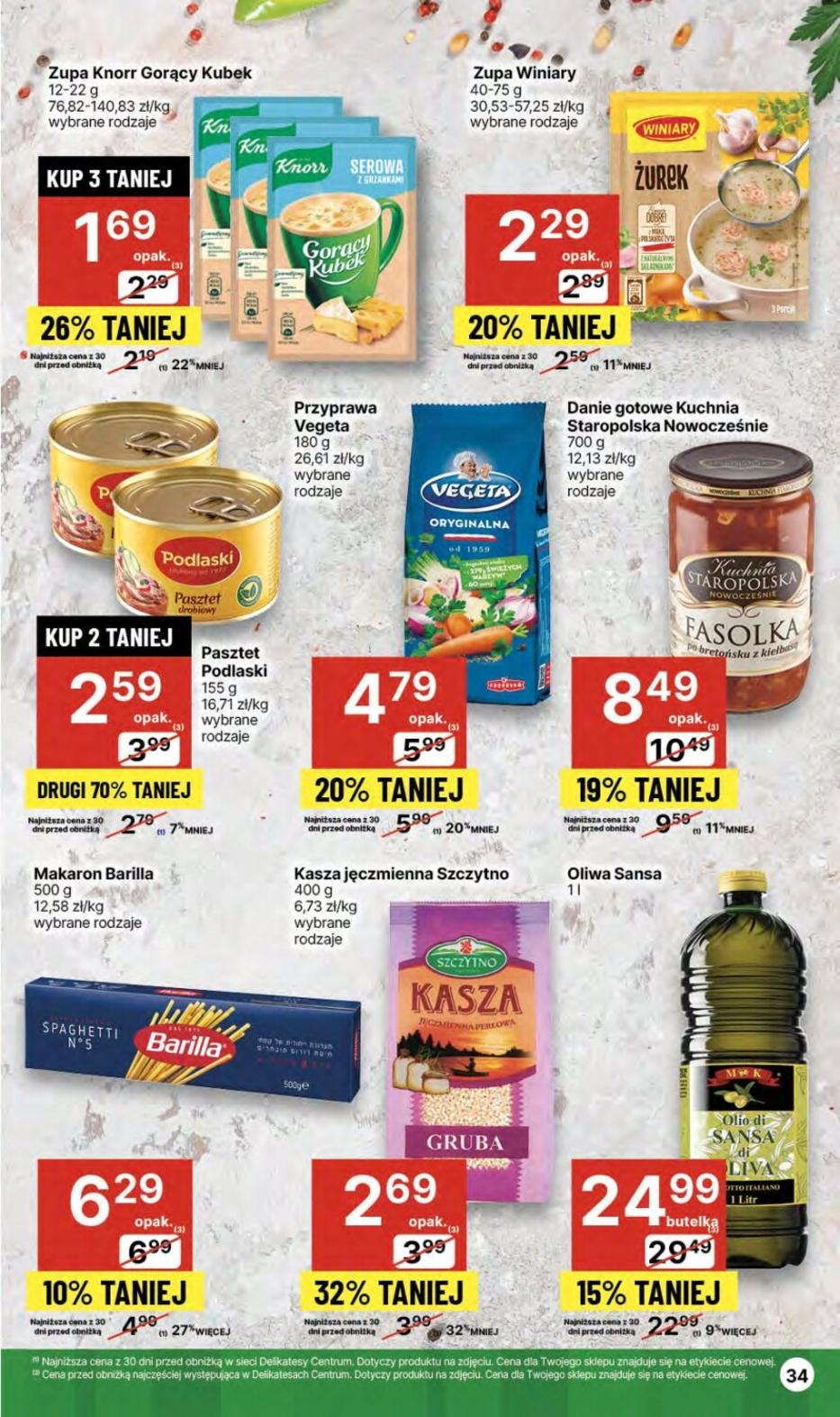 Gazetka promocyjna Delikatesy Centrum str. 34