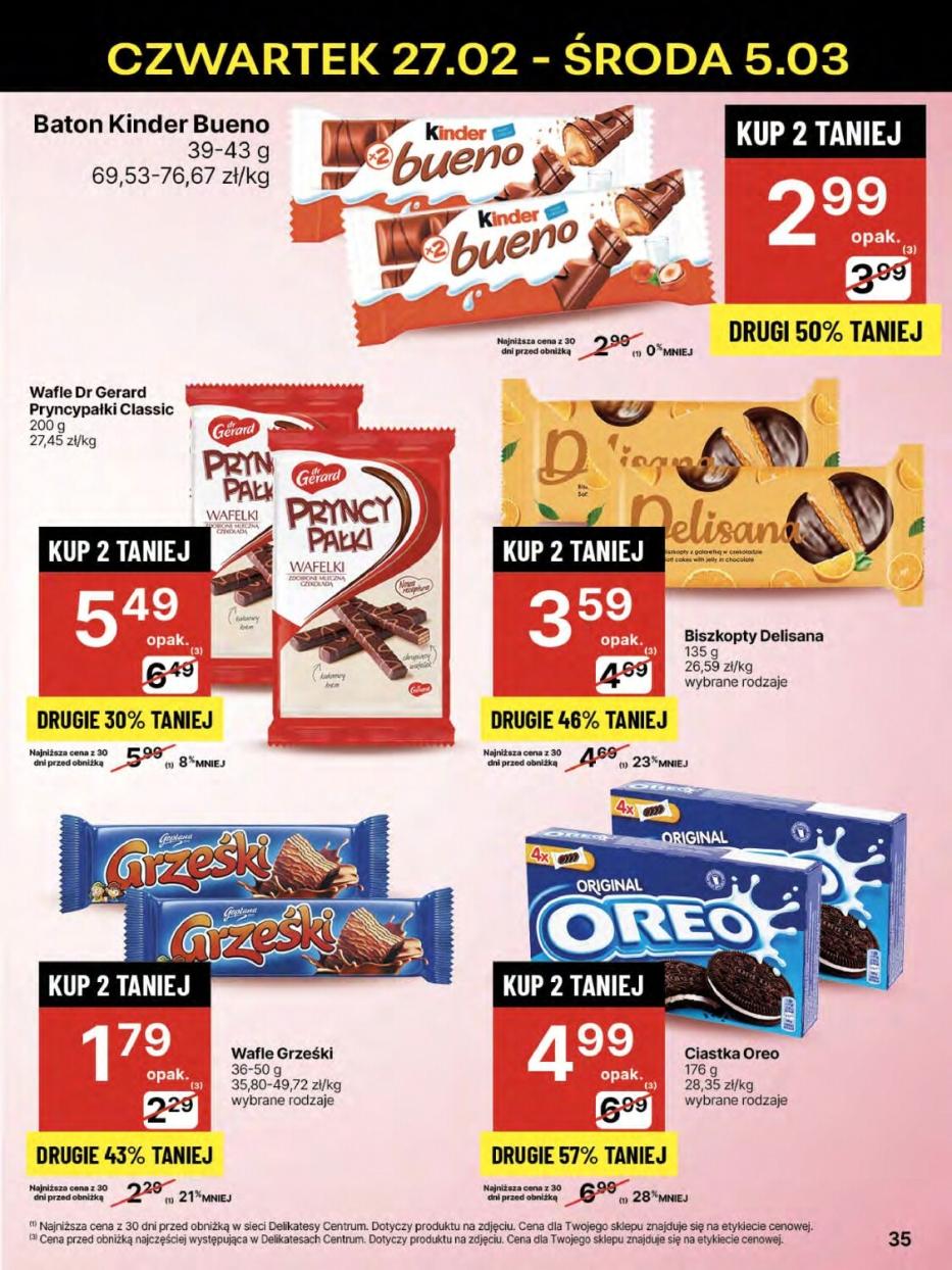 Gazetka promocyjna Delikatesy Centrum str. 35