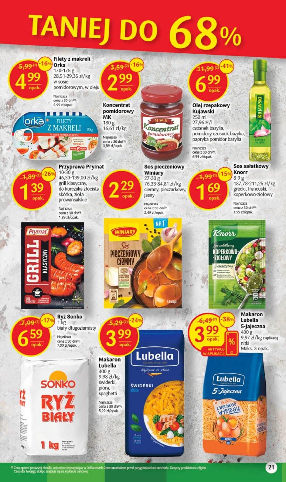 Gazetka promocyjna Delikatesy Centrum str. 21