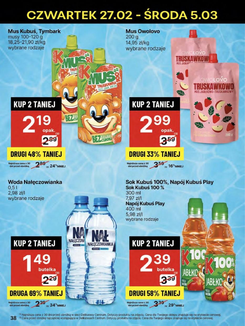 Gazetka promocyjna Delikatesy Centrum str. 38